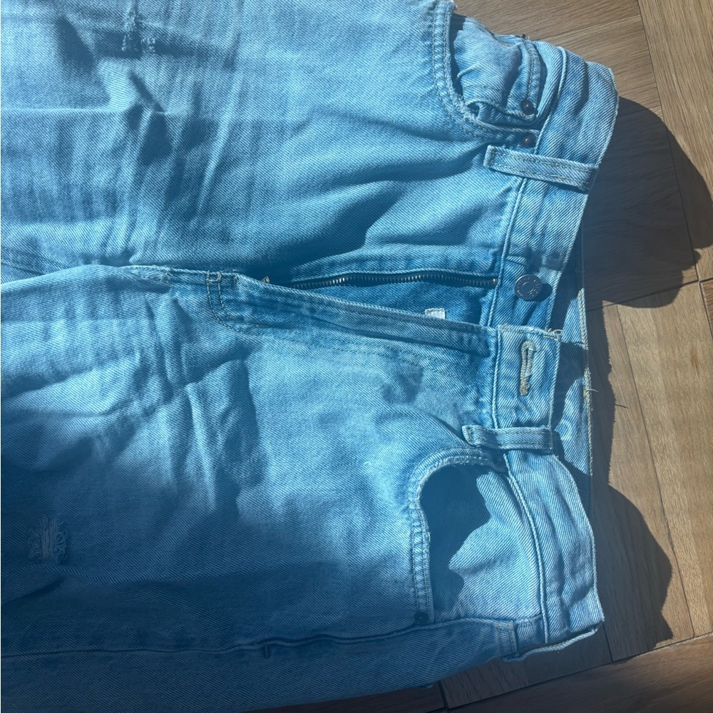 Ética Devon wide leg high waisted jeans with distressing details - Picture 4 of 11